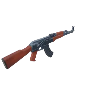 Rotating 3D model generated from the AK-47 image